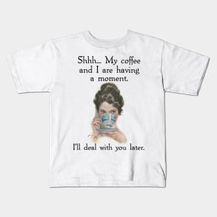 Vintage Coffee Moment Kids T-Shirt